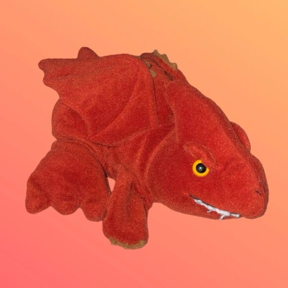 Vintage 1995 Plush Creations Dinosaur Pterodactyl Plush Hand Puppet 6” - Picture 5 of 7